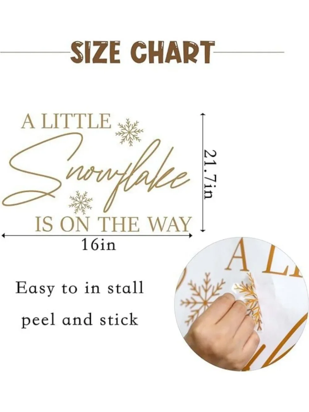 Winter Wonderland Baby Shower Stickers - Snowflake Decor for Balloon Arch